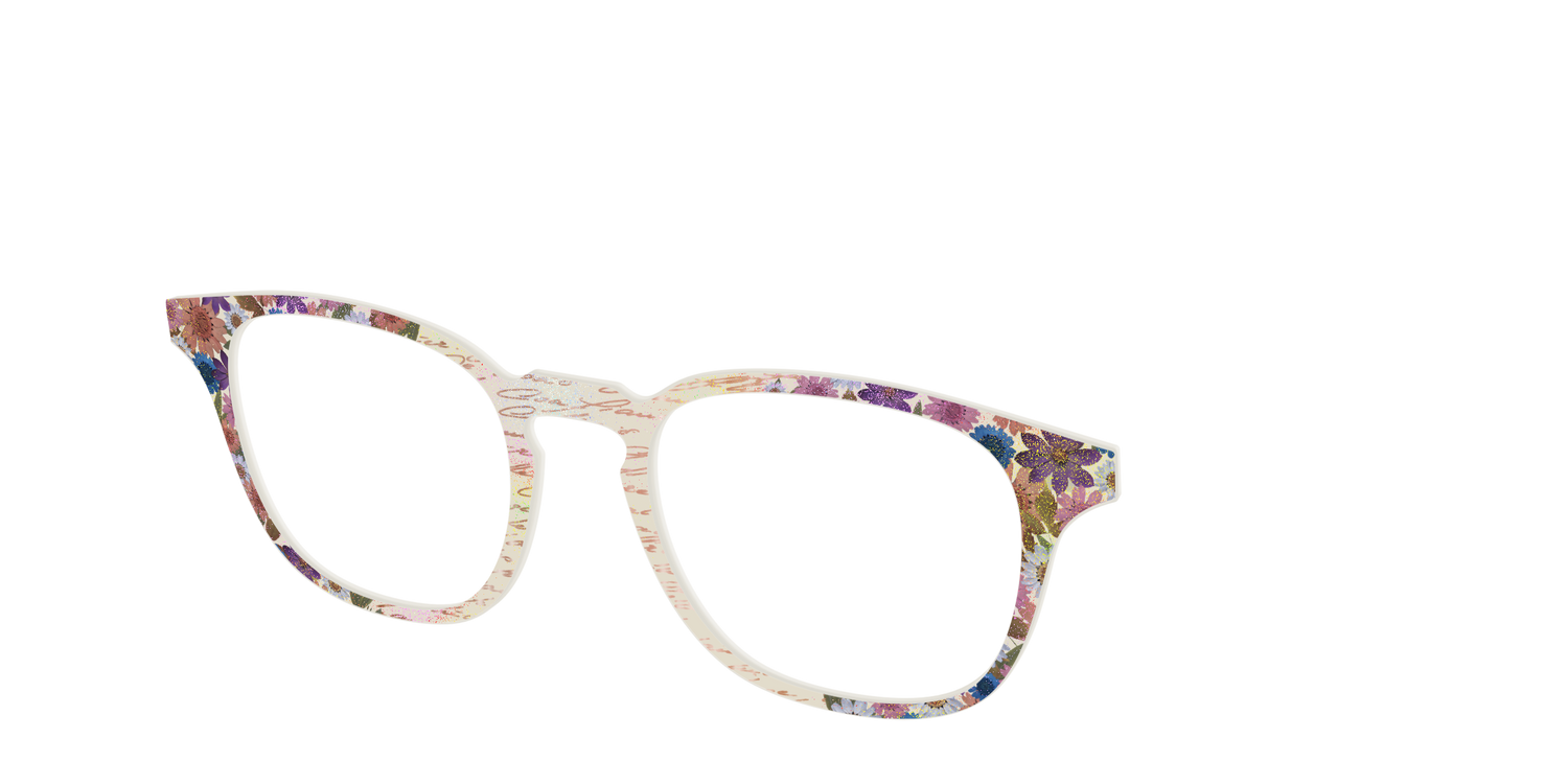 The Pressed Flowers with Foil Crystal - Angle Top Image - Pair Eyewear