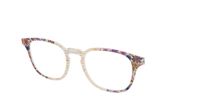 The Pressed Flowers with Foil Crystal - Angle Top Thumbnail - Pair Eyewear