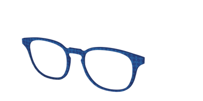 The Prussian Blue Pinwheels - Angle Top Thumbnail - Pair Eyewear