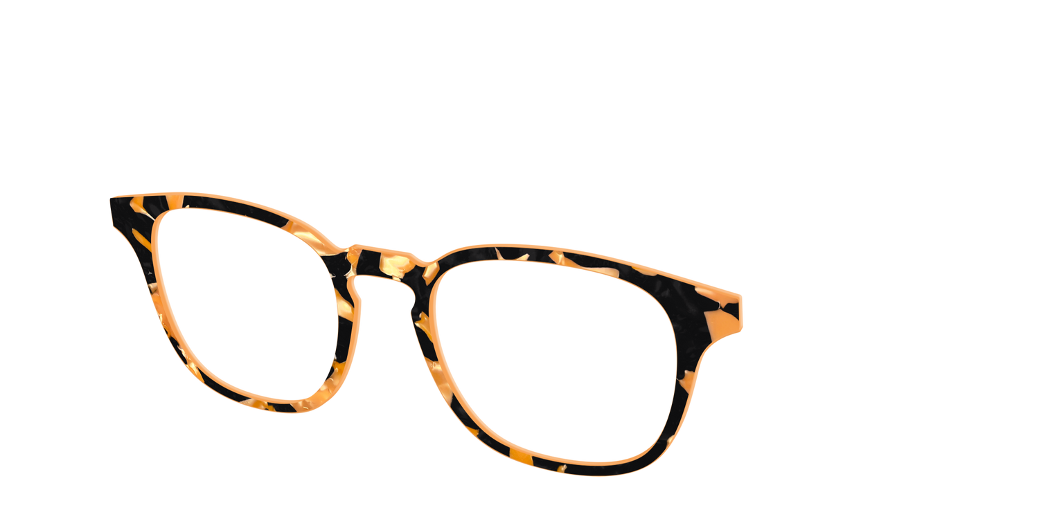 The Pumpkin Camo Pearl Tortoise - Angle Top Image - Pair Eyewear