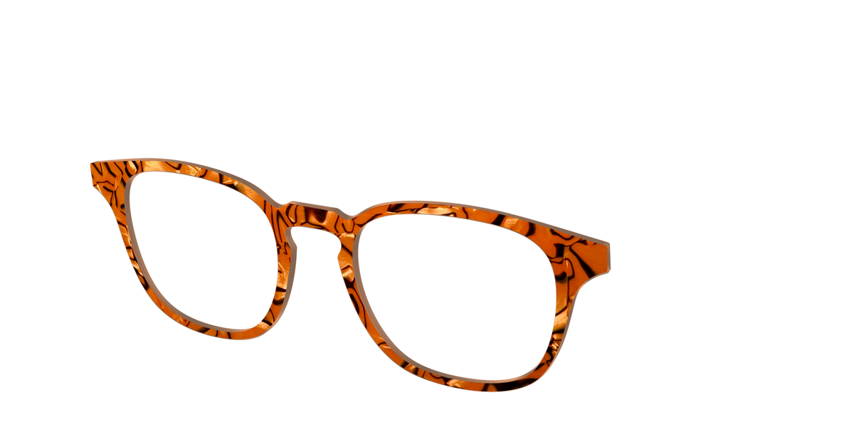 The Pumpkin Pearl Swirl - Angle Top Image - Pair Eyewear