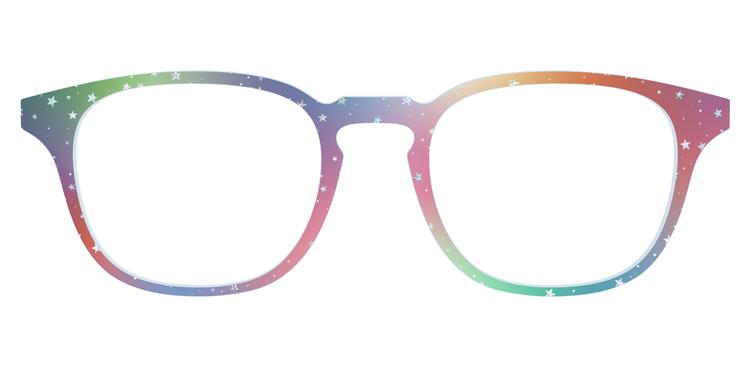 The Rainbow Holographic Celestial - Front Top Image - Pair Eyewear