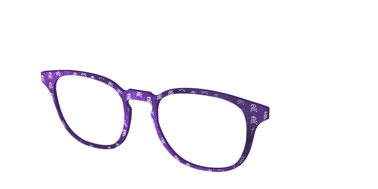 The Shimmering Skulls - Angle Top Image - Pair Eyewear