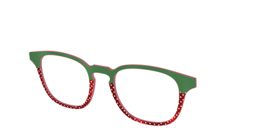The Shimmer Strawberry - Angle Top Thumbnail - Pair Eyewear