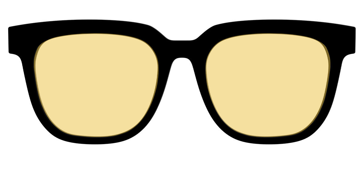 The Black with Driving Lens - Front Top Image - Pair Eyewear