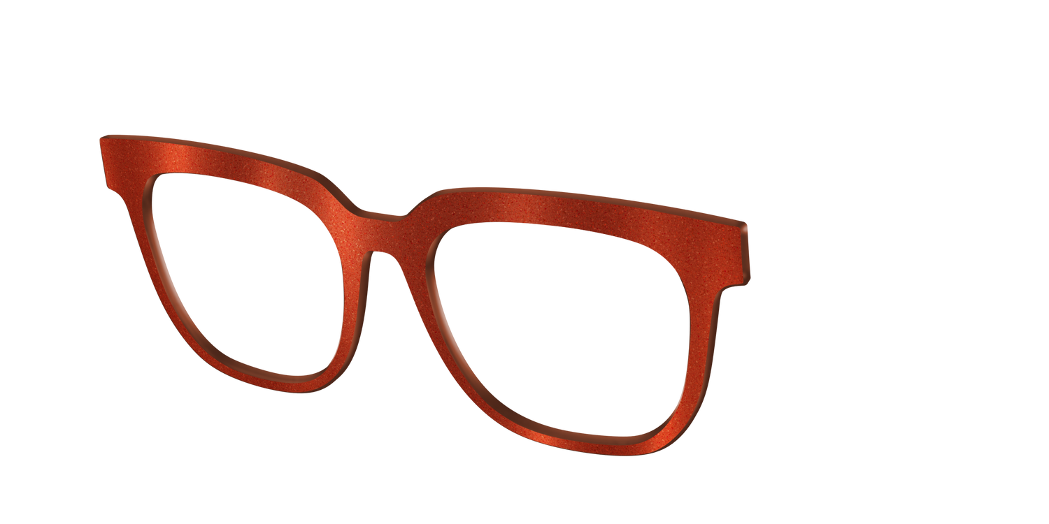 The Burnt Orange Shimmer - Angle Top Image - Pair Eyewear