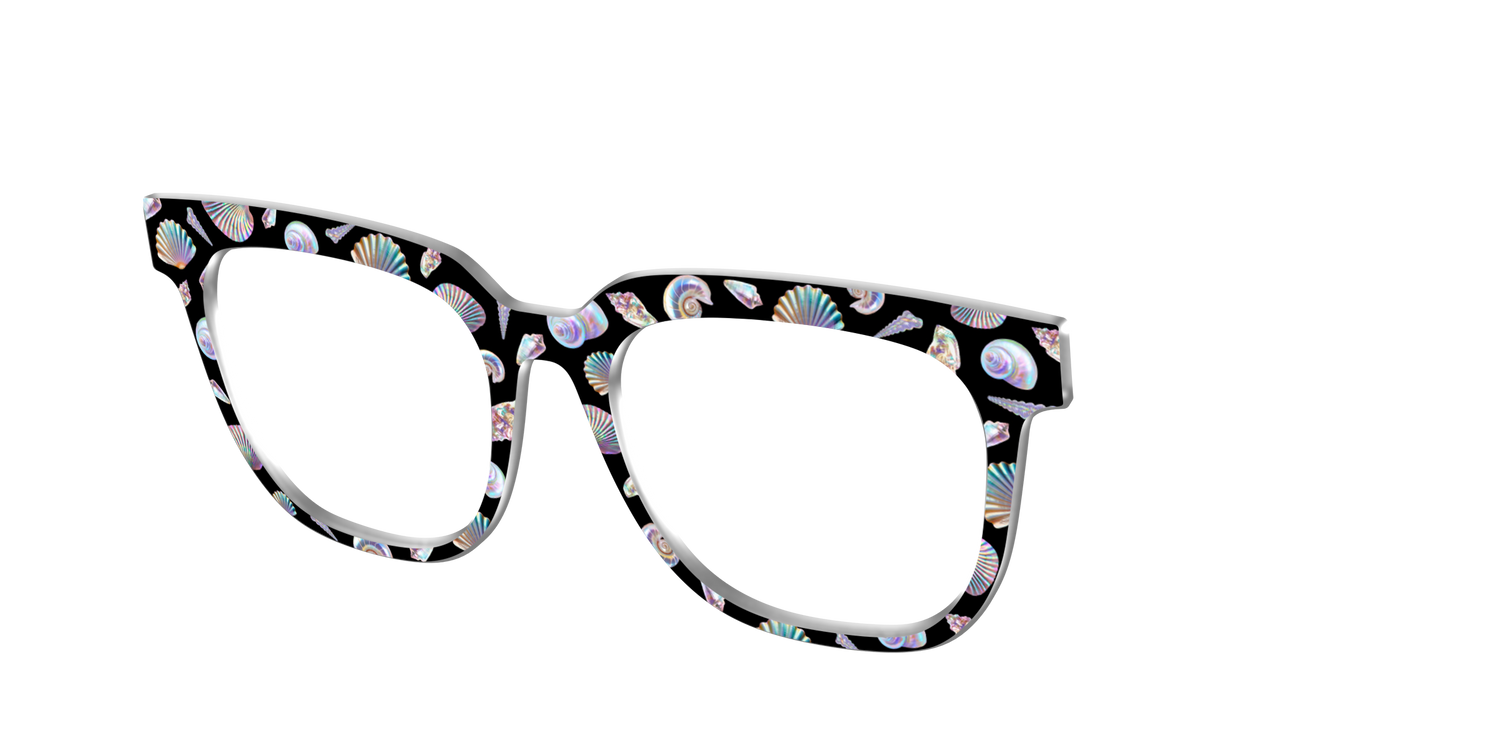 The Chrome Seashells - Angle Top Image - Pair Eyewear
