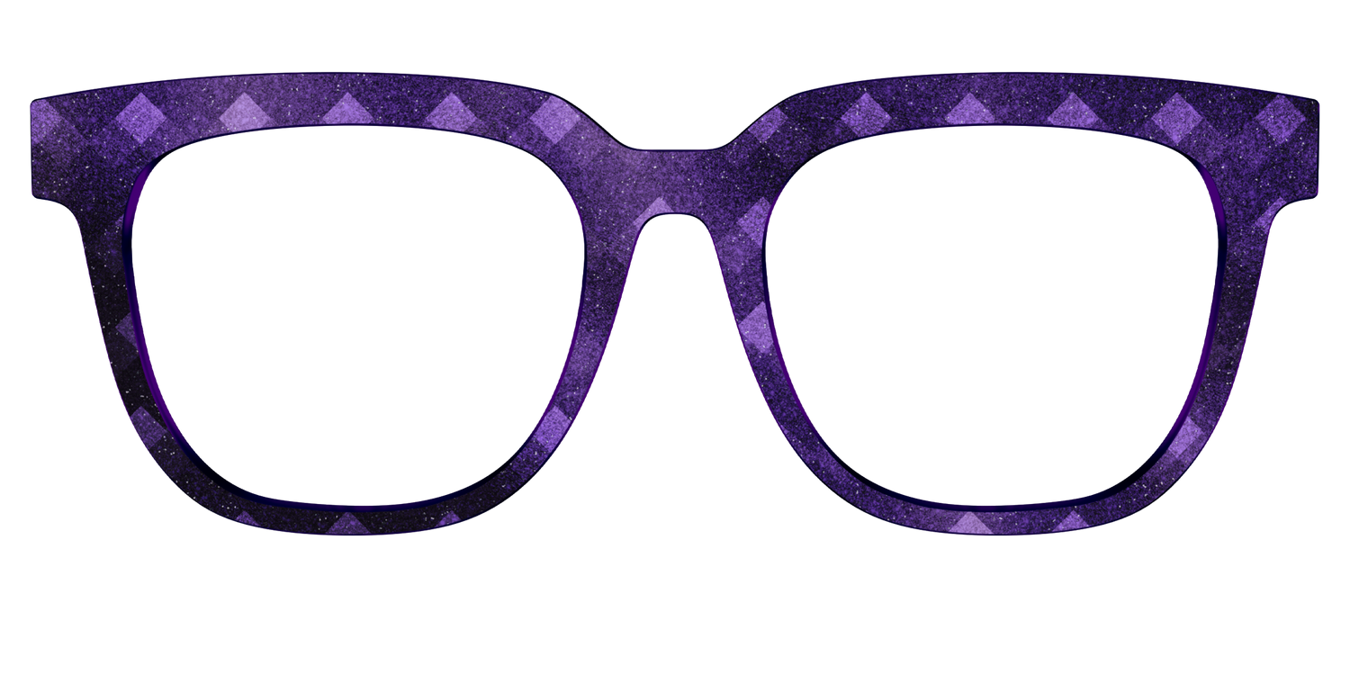 The Eggplant Geo - Front Top Image - Pair Eyewear
