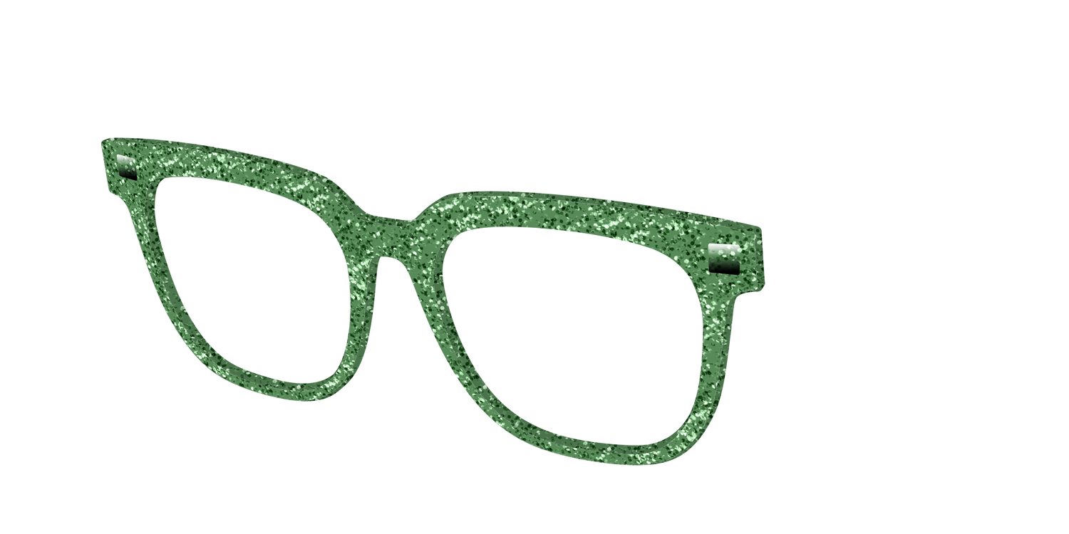 The Emerald Sparkle - Angle Top Image - Pair Eyewear