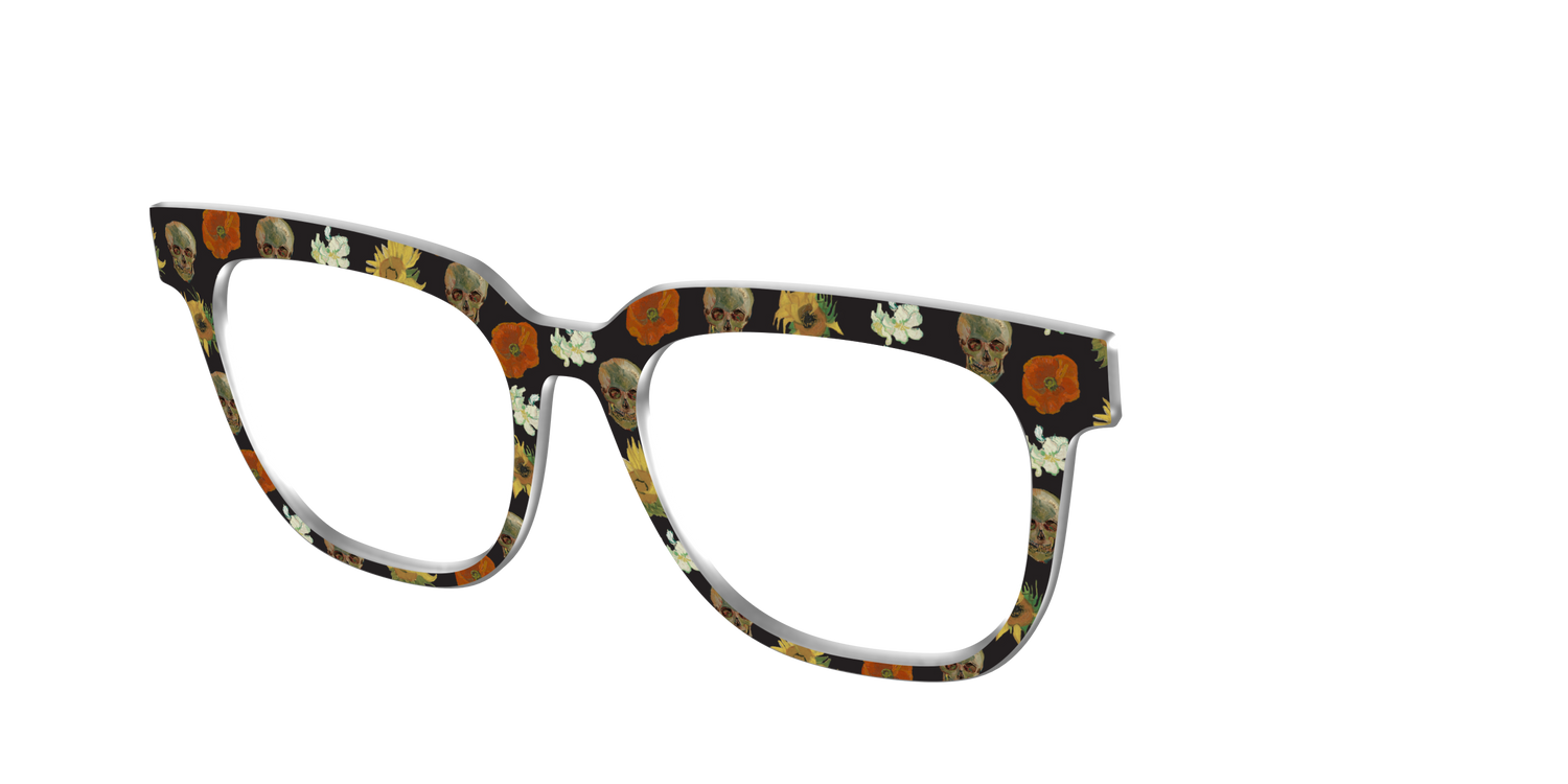 The Floral Skulls - Angle Top Image - Pair Eyewear