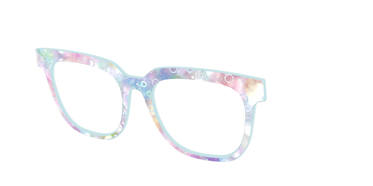 The Mermaid Bokeh with Bubble Glitter - Angle Top Image - Pair Eyewear
