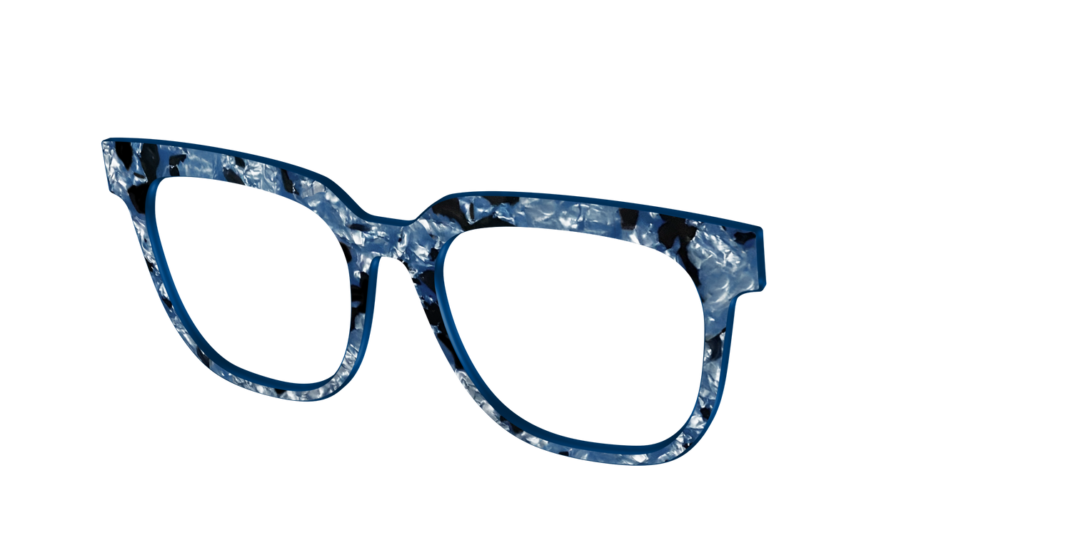 The Midnight Blue Pearl Tortoise - Angle Top Image - Pair Eyewear