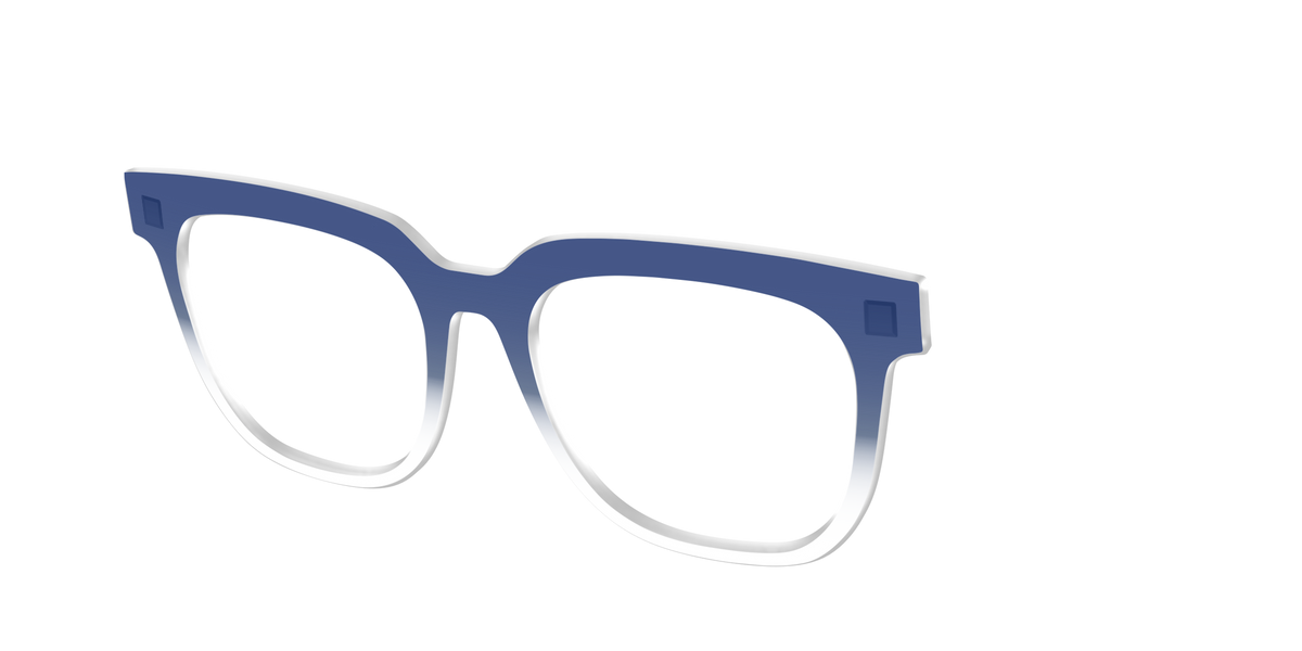 The Navy Gradient Crystal - Angle Top Image - Pair Eyewear