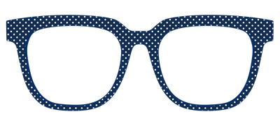 The Navy Pin Dot - Front Top Thumbnail - Pair Eyewear