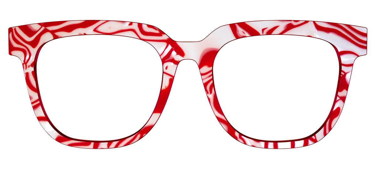 The Peppermint Swirl - Front Top Image - Pair Eyewear
