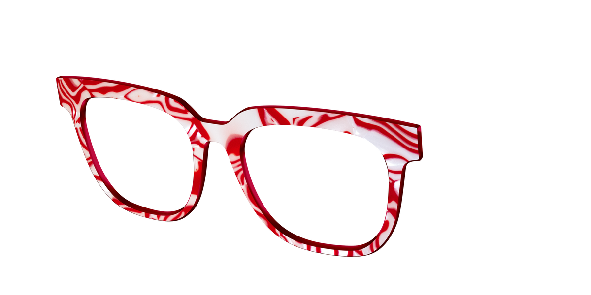 The Peppermint Swirl - Angle Top Image - Pair Eyewear
