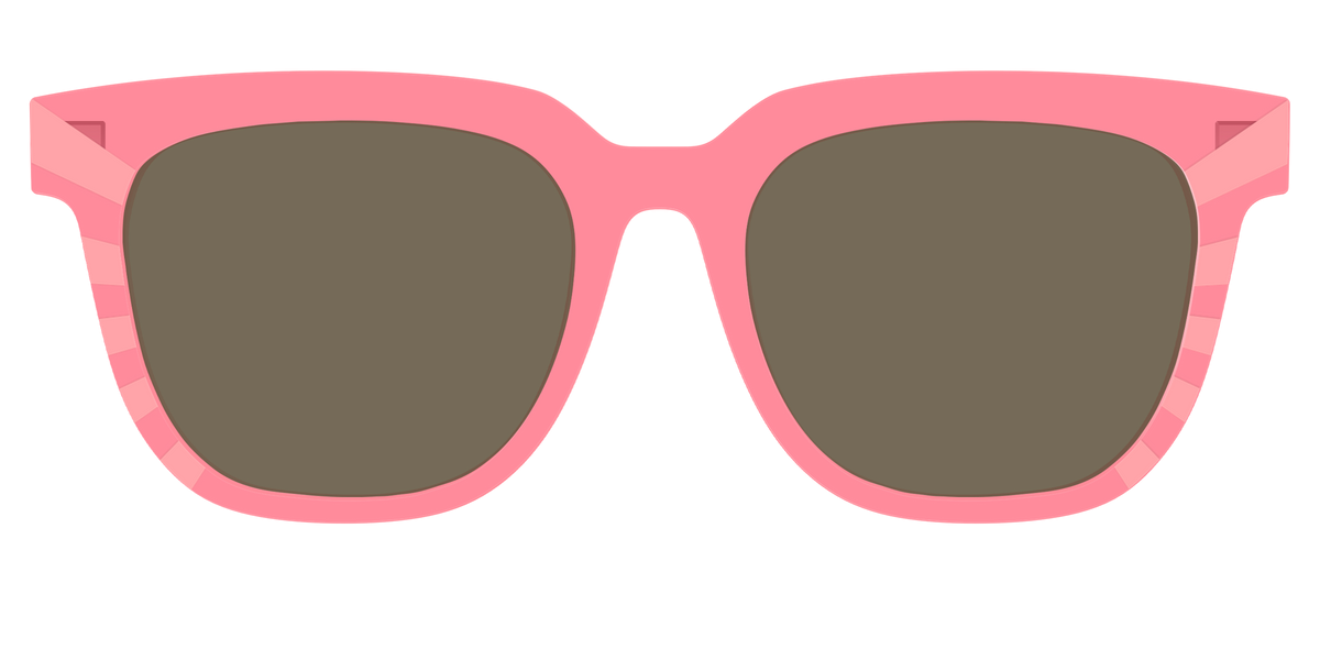 The Polarized Fruit Punch Sunburst Sun Top - Front Top Image - Pair Eyewear