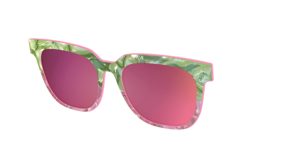 The Polarized Kiwi & Guava Pearl Sun Top - Angle Top Image - Pair Eyewear