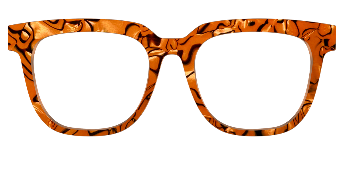 The Pumpkin Pearl Swirl - Front Top Image - Pair Eyewear