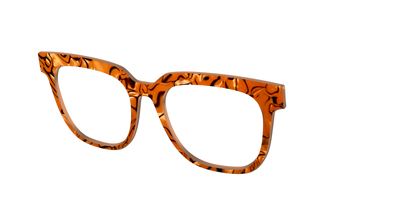 The Pumpkin Pearl Swirl - Angle Top Thumbnail - Pair Eyewear