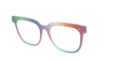 The Rainbow Holographic Celestial - Angle Top Thumbnail - Pair Eyewear