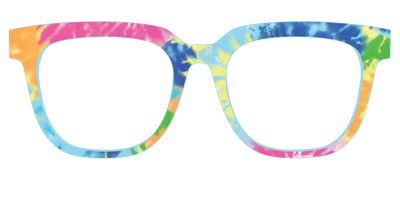 The Rainbow Tie-Dye - Front Top Thumbnail - Pair Eyewear