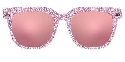 The Polarized Rose Gold Sparkle Sun Top - Front Top Thumbnail - Pair Eyewear