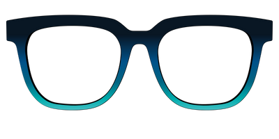 The Royal Blue to Seafoam Gradient - Front Top Thumbnail - Pair Eyewear