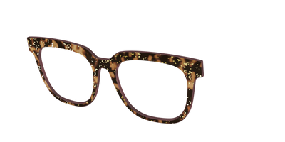 The Sandalwood Tortoise with Gold Foil - Angle Top Thumbnail - Pair Eyewear