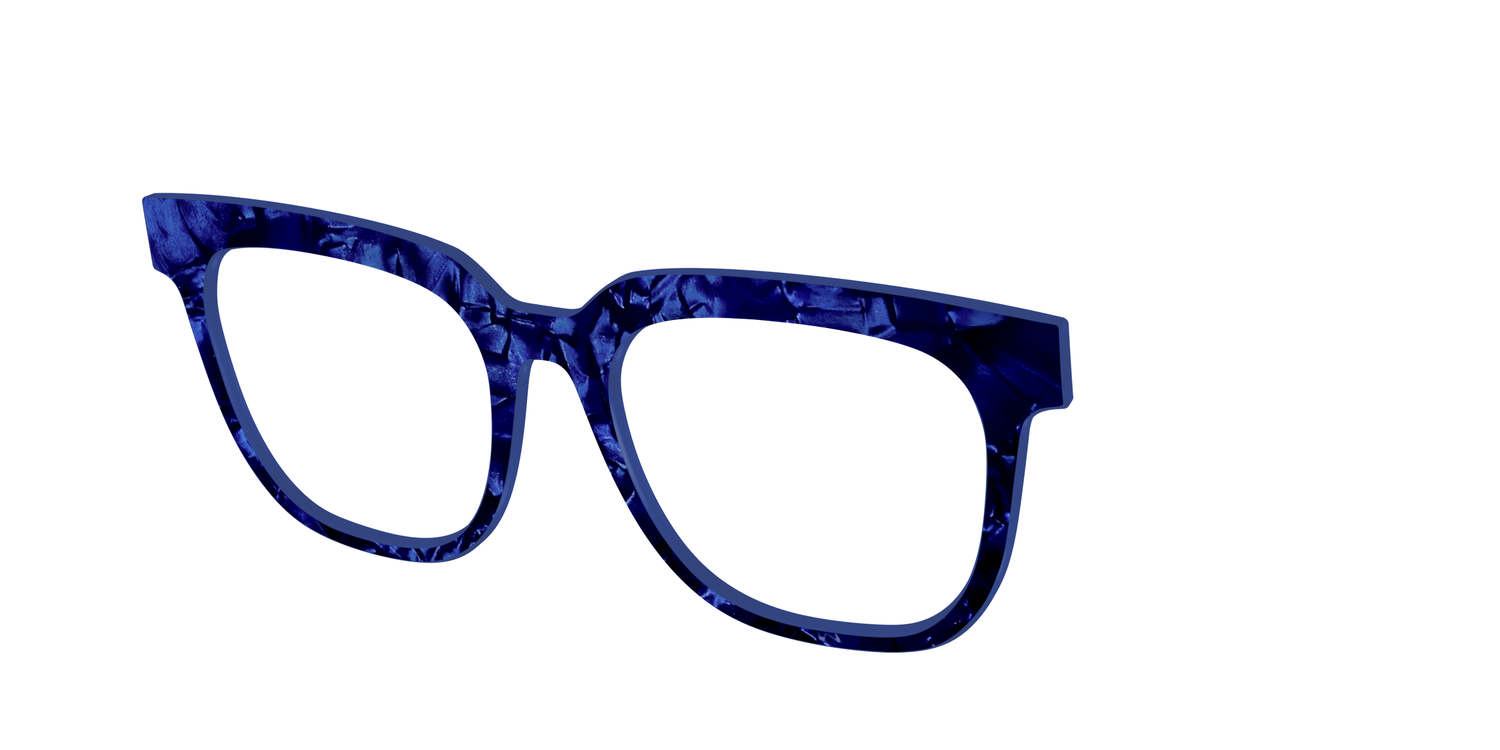 The Sapphire Pearl Marble - Angle Top Image - Pair Eyewear