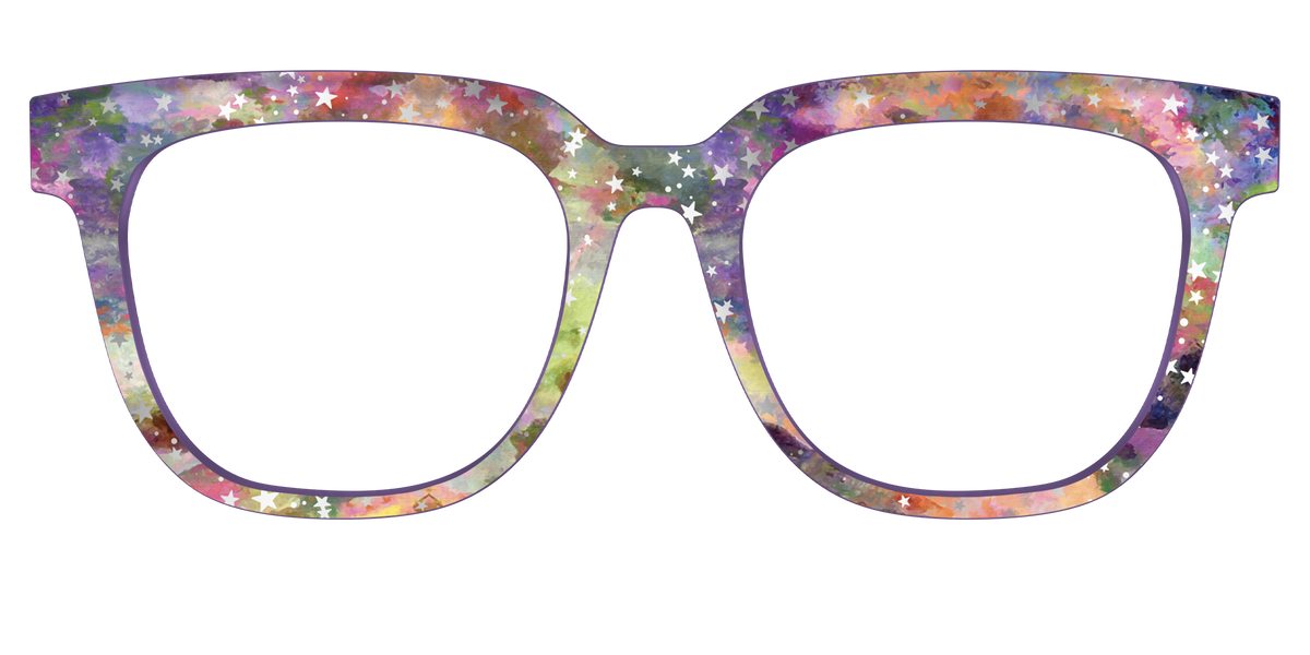 The Silver Foil Starry Sky - Front Top Image - Pair Eyewear