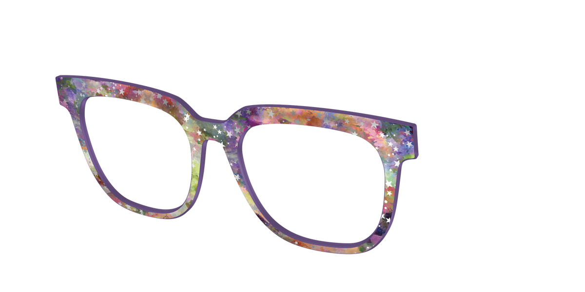 The Silver Foil Starry Sky - Angle Top Image - Pair Eyewear