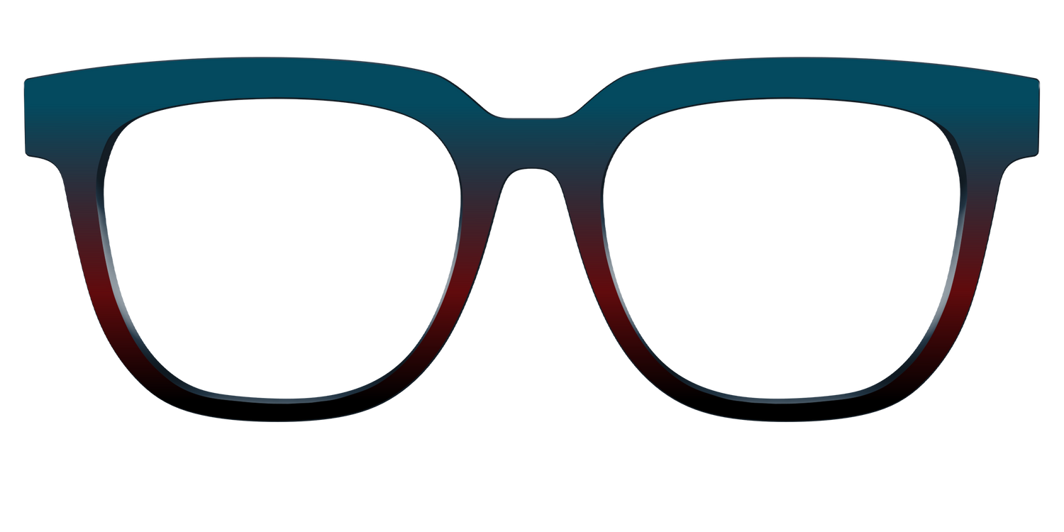 The Teal to Espresso Gradient - Front Top Image - Pair Eyewear
