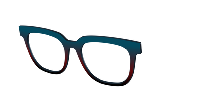 The Teal to Espresso Gradient - Angle Top Thumbnail - Pair Eyewear