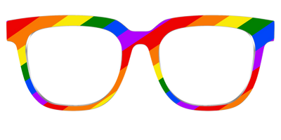 The Traditional Pride Flag - Front Top Thumbnail - Pair Eyewear