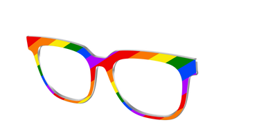 The Traditional Pride Flag - Angle Top Thumbnail - Pair Eyewear