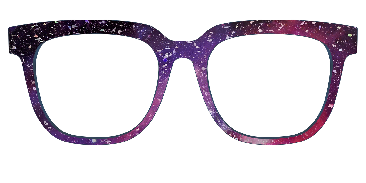The Twilight Sky with Holographic Glitter - Front Top Image - Pair Eyewear