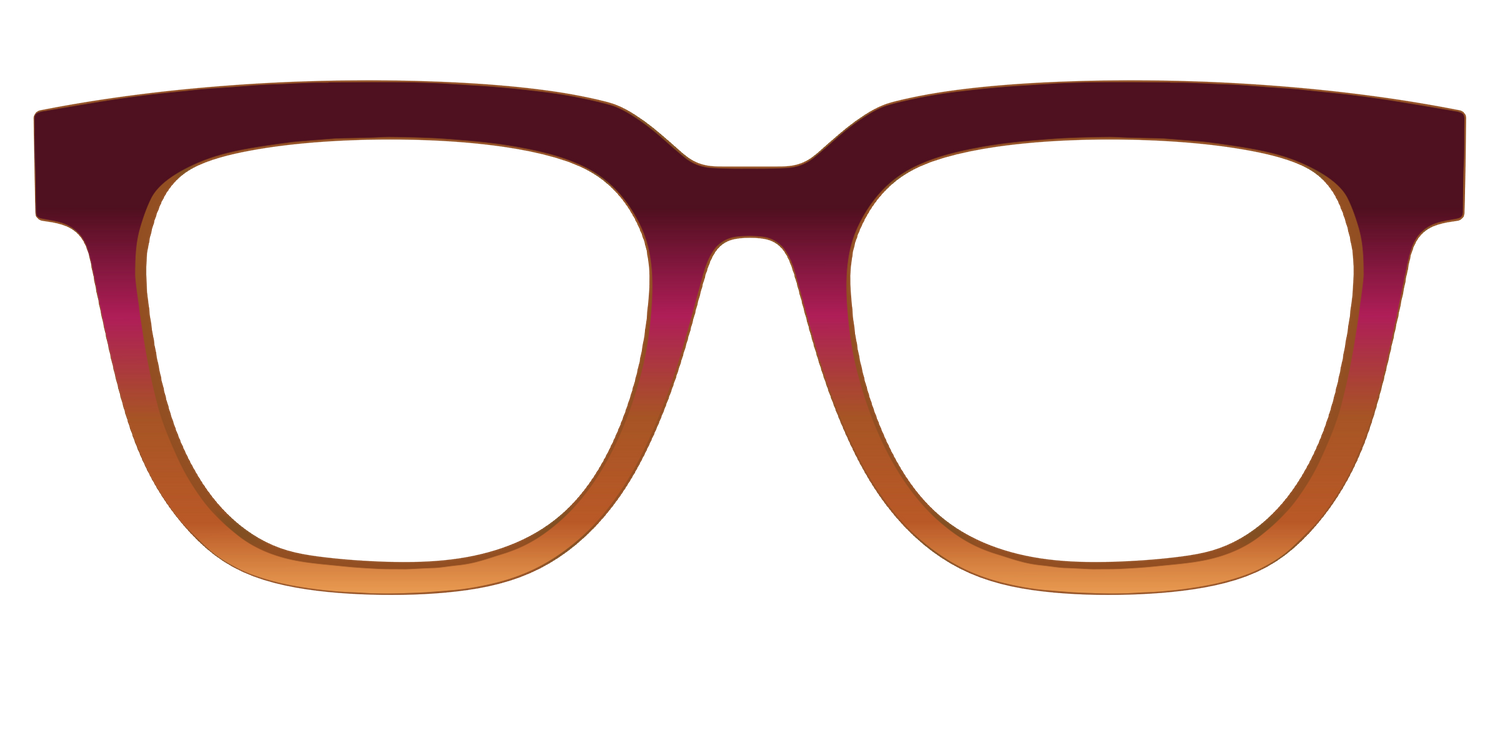 The Umber to Ochre Gradient - Front Top Image - Pair Eyewear