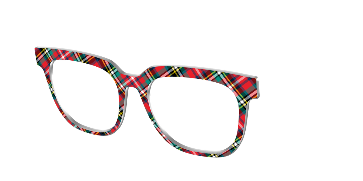 The Winter Plaid - Angle Top Image - Pair Eyewear