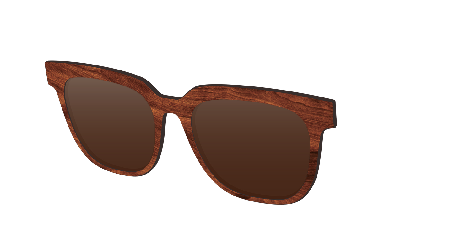 The Polarized Woodgrain Sun Top - Angle Top Image - Pair Eyewear