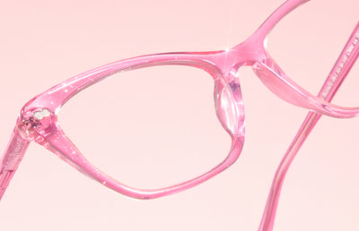 The Harper - Pink Glitter Clear - Thumbnail2 - Pair Eyewear