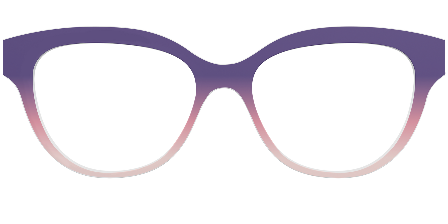 The Acai to Blush Gradient - Front Top Image - Pair Eyewear