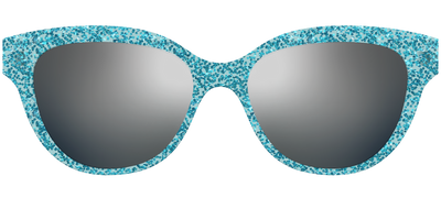 The Polarized Aquamarine Sparkle Sun Top - Front Top Thumbnail - Pair Eyewear