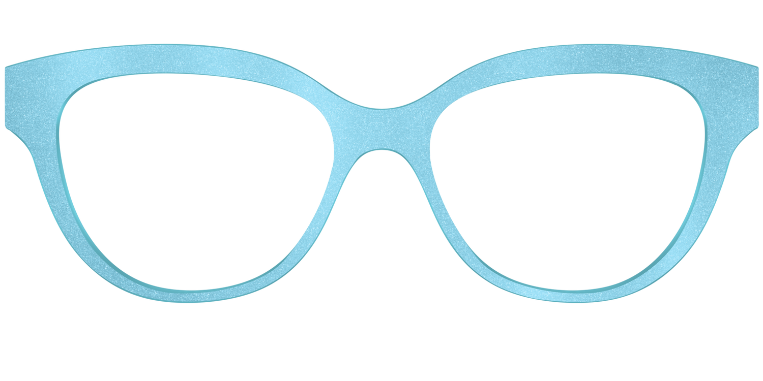The Aqua Shimmer - Front Top Image - Pair Eyewear