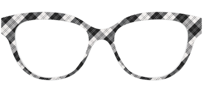 The B&W Plaid - Front Top Thumbnail - Pair Eyewear