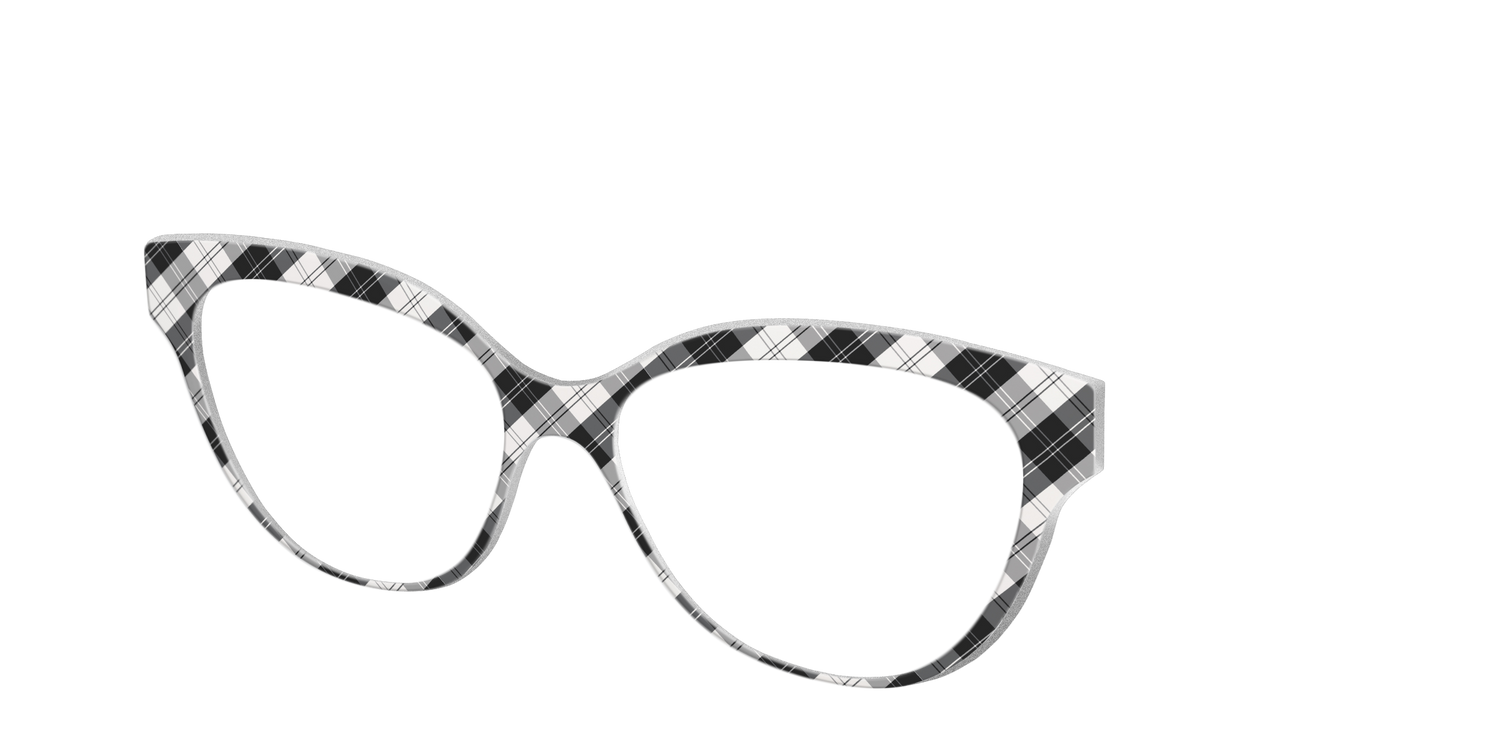 The B&W Plaid - Angle Top Image - Pair Eyewear