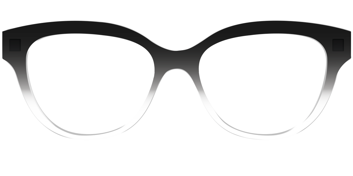 The Black Gradient Crystal - Front Top Image - Pair Eyewear