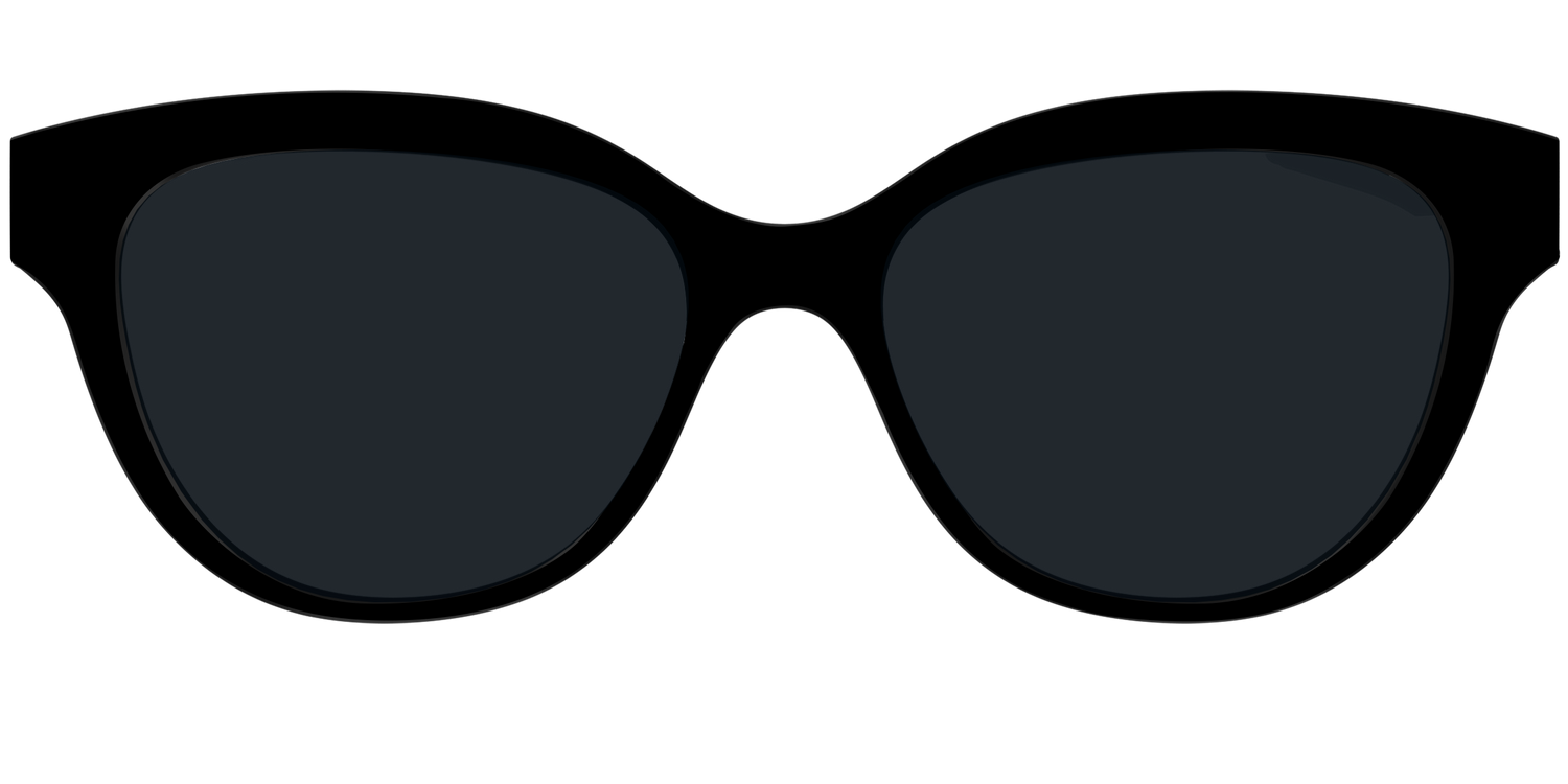 The Non-Polarized Black Sun Top - Front Top Image - Pair Eyewear