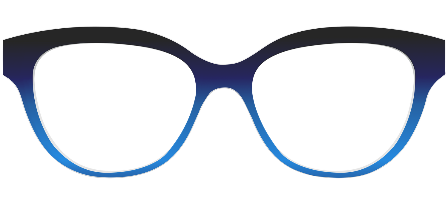 The Black to Blueberry Gradient - Front Top Image - Pair Eyewear
