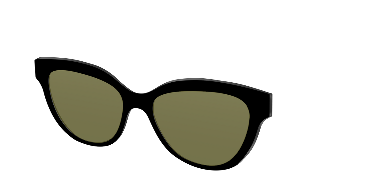The Black with Green Racquet Sport lens - Angle Top Image - Pair Eyewear